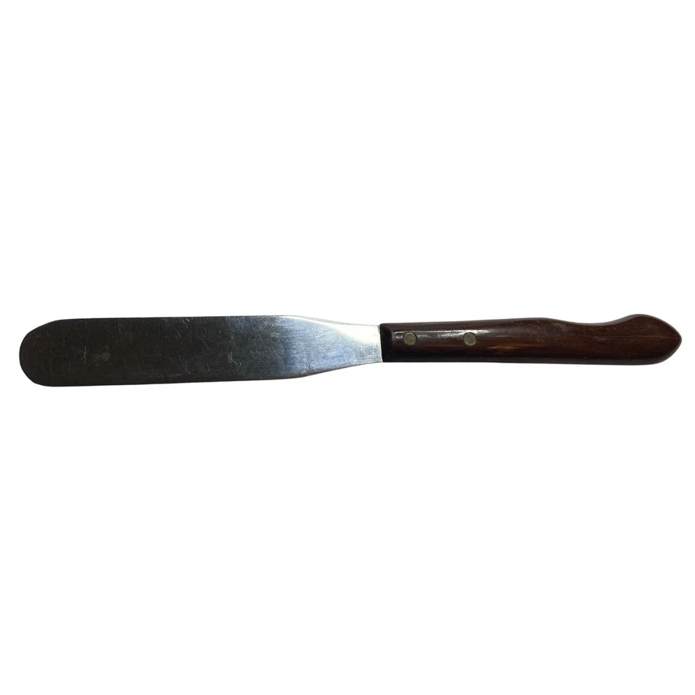 Imperial Veri-Sharp Stainless Steel Spreader Knife Wood Handle‎ Vintage 8.5 Inch